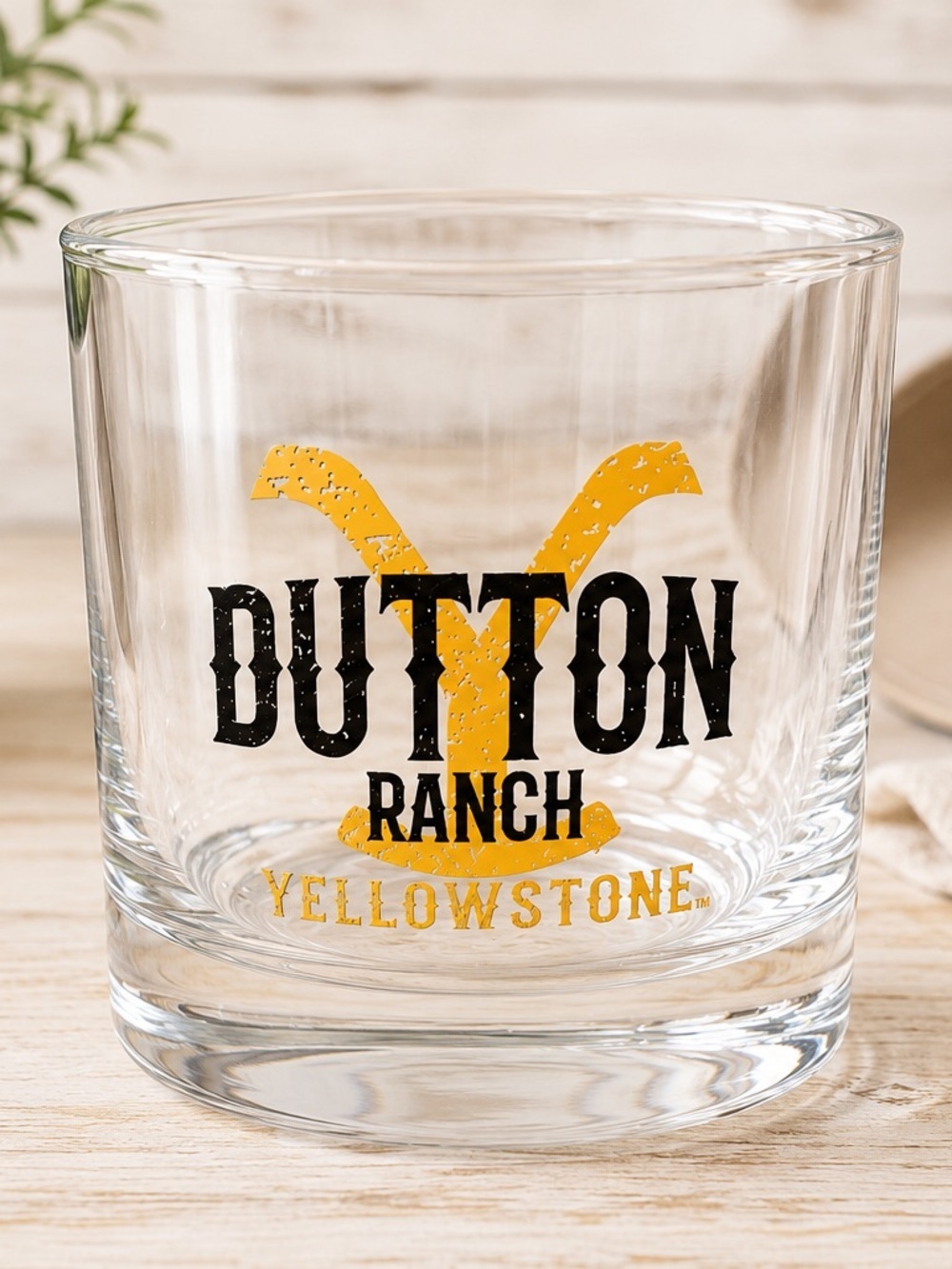 Dutton Ranch, Yellowstone whisky high ball glass